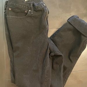 J Crew Mens Black Jeans Size 34 x 32